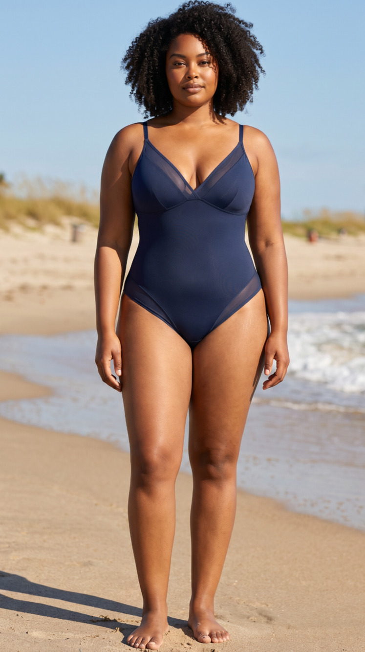 TA3 Mesh One Piece Swim Midnight 3X Regular Long NWT